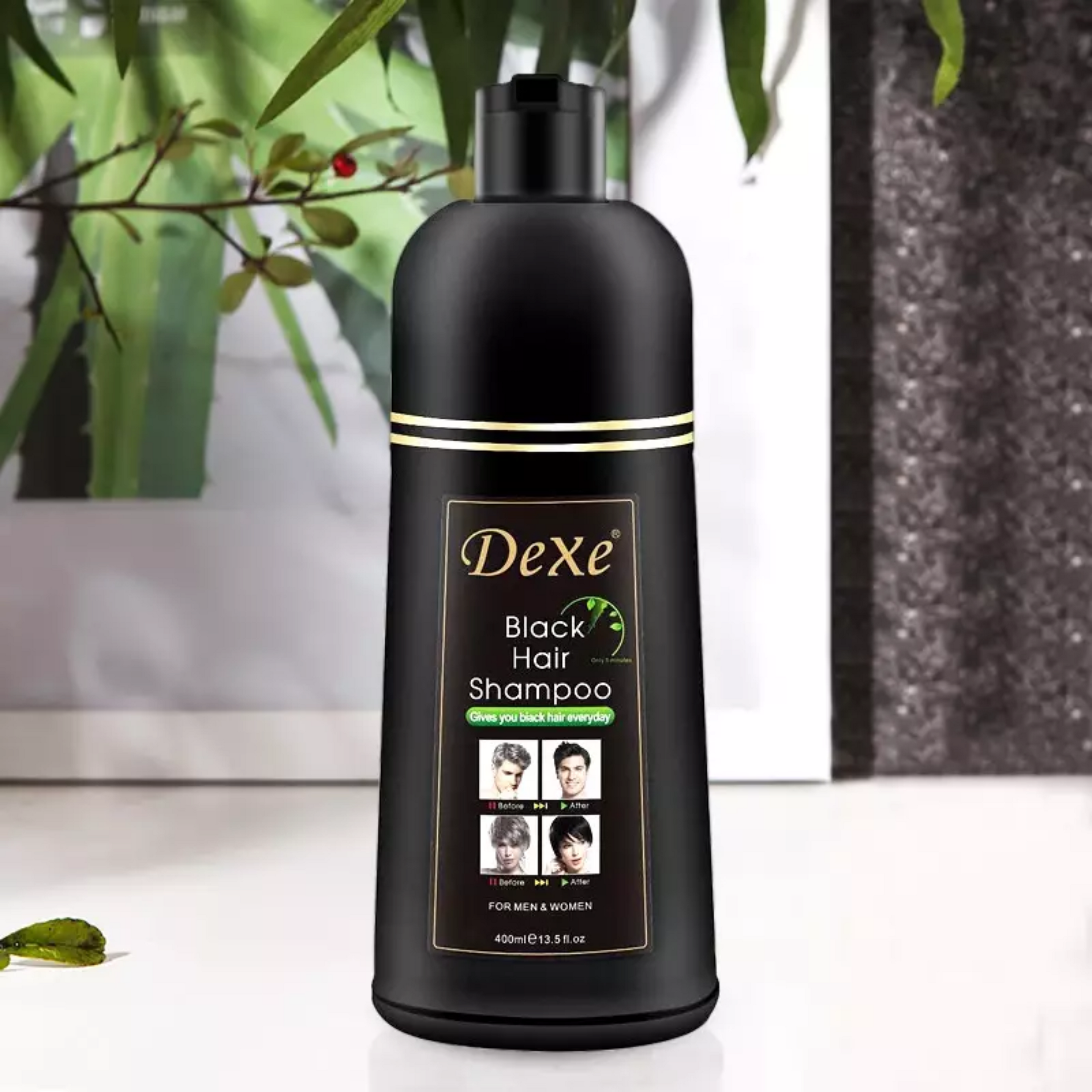 Black Hair Shampoo One Bottle - 400ml