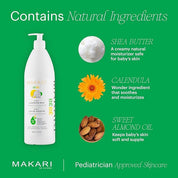 Makari Baby Cleansing Milk 2-in-1 Body Wash and Lotion
