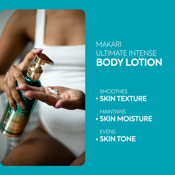 Makari Blue Crystal Skin Reviving Body Lotion Brightening and Firming Moisturizer