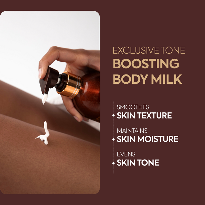 Makari Exclusive Tone Boosting Body Milk Hydrating Brightening Body Treatment