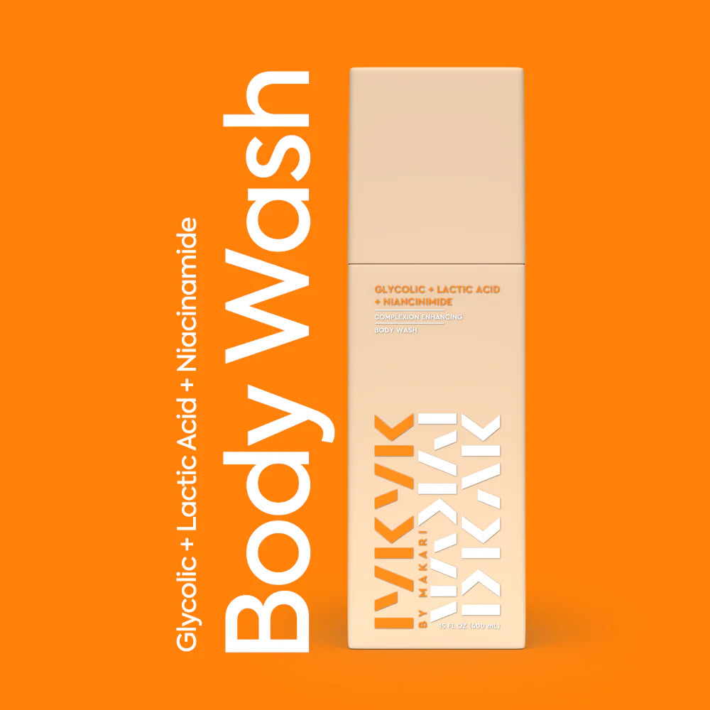 Makari Glycolic Lactic Acid and Niacinamide Body Wash 400ml Smooth Renew IYKYK