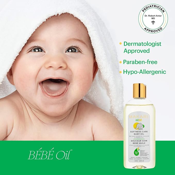 Makari Softness Care Baby Oil with Sweet Almond and Chamomile