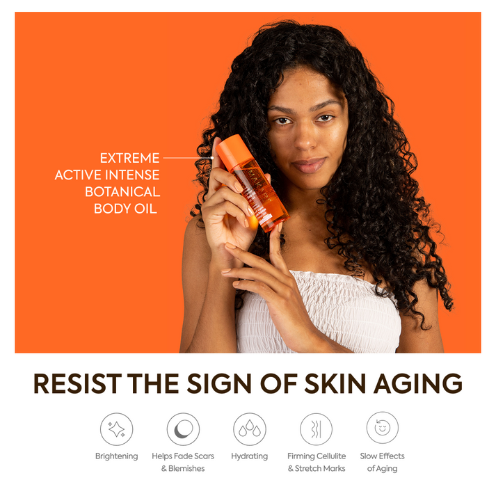 Makari Extreme Argan and Carrot Botanical Body Oil Hydrating and Stretch Mark Treatment