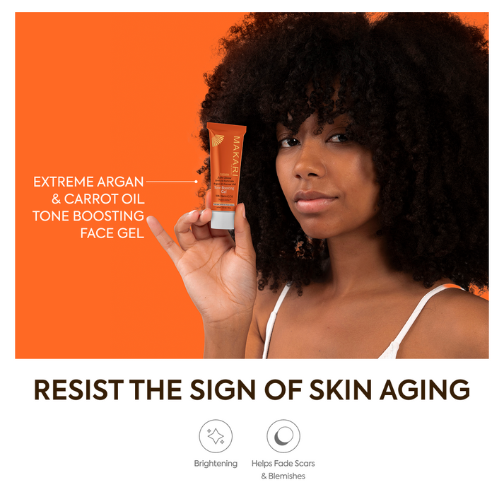 Makari Extreme Argan and Carrot Oil Tone Boosting Gel Targeted Brightening and Dark Spot Treatment