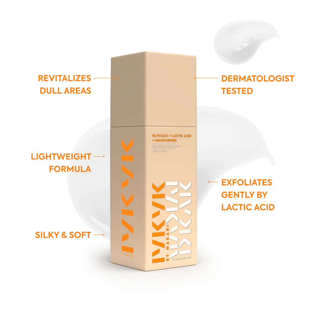 Makari Glycolic Lactic Acid and Niacinamide Body Wash 400ml Smooth Renew IYKYK