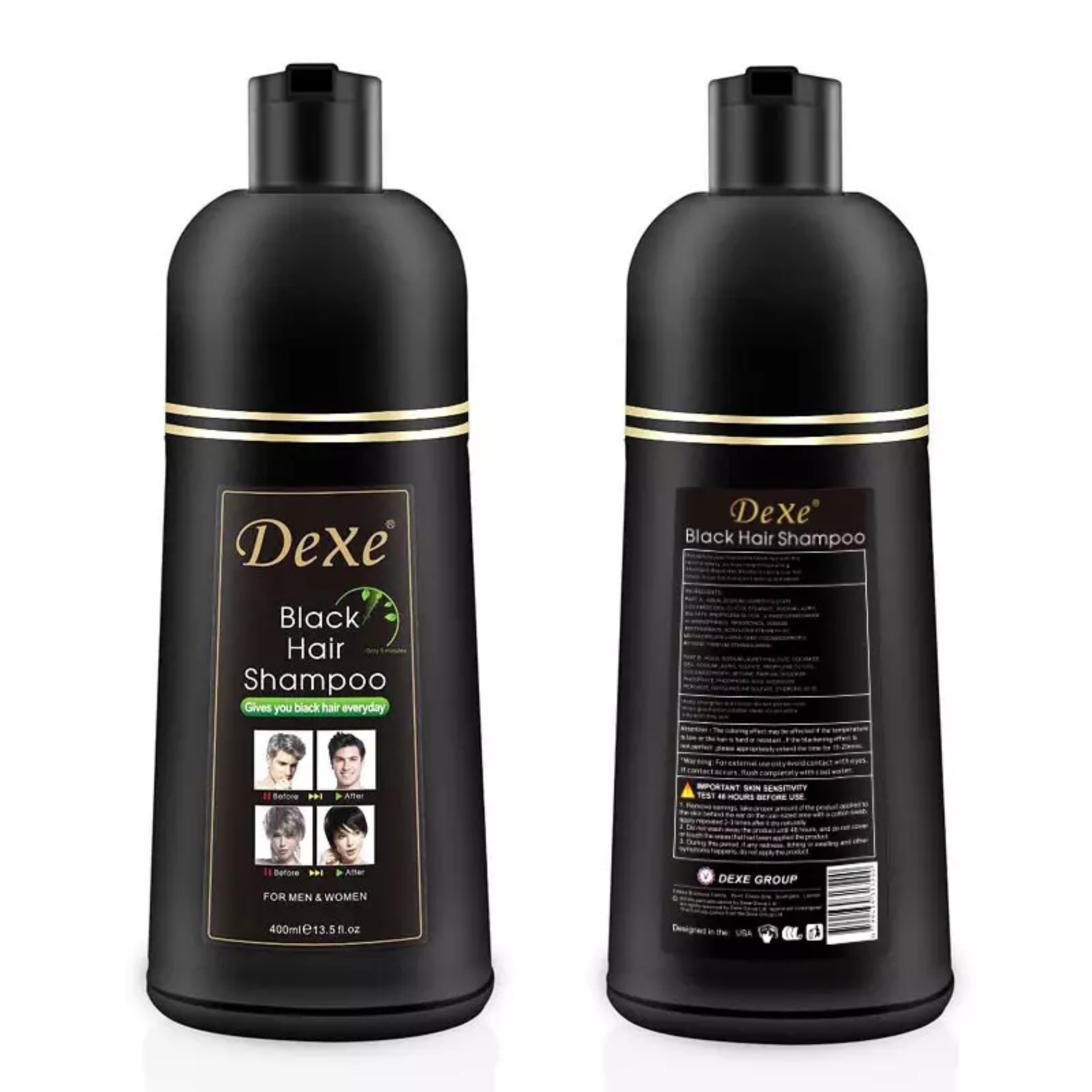 Black Hair Shampoo One Bottle - 400ml