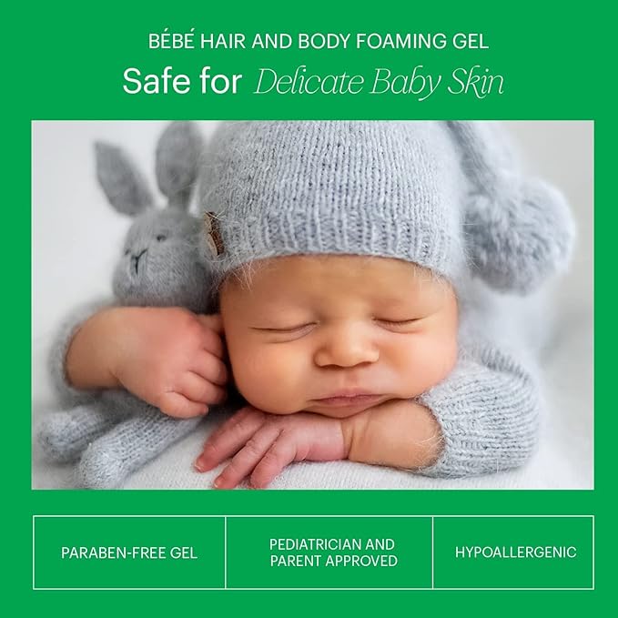 Makari Baby Hair and Body Foaming Cleanser Gel for Delicate Skin