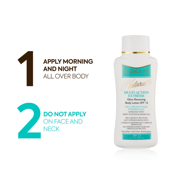 Makari Naturalle Multi-Action Extreme Glow Renewing Body Lotion SPF 15