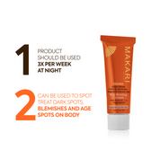 Makari Extreme Argan and Carrot Oil Tone Boosting Cream Brightening and Anti-Aging Facial Treatment