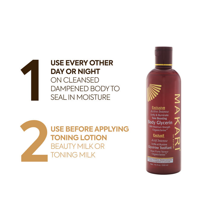 Makari Exclusive Tone Boosting Body Glycerin Hyperpigmentation and Radiance Care