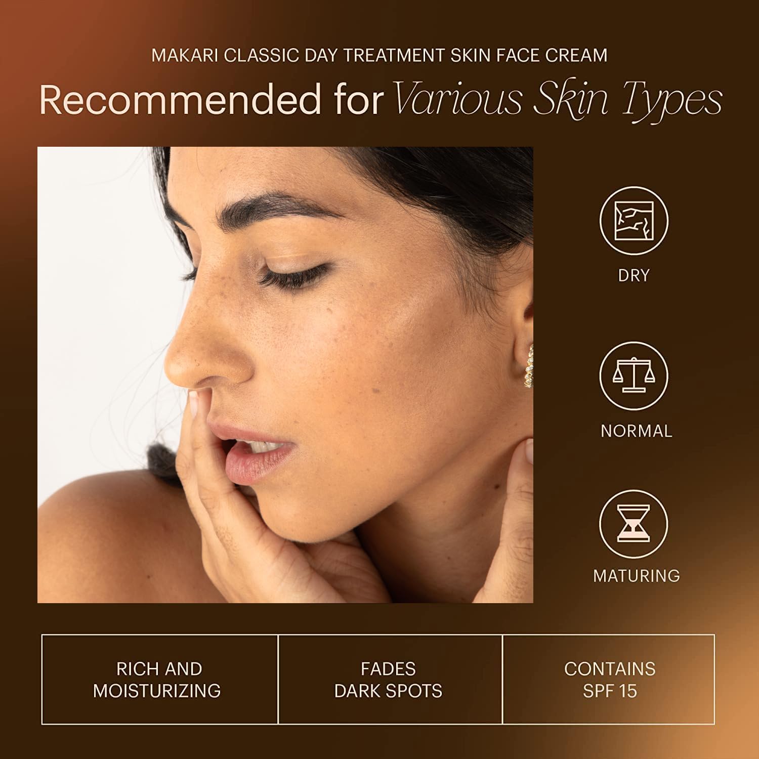 Makari Day Radiance Face Cream 55ml Brighten Daily Moisturize and Protect Skin