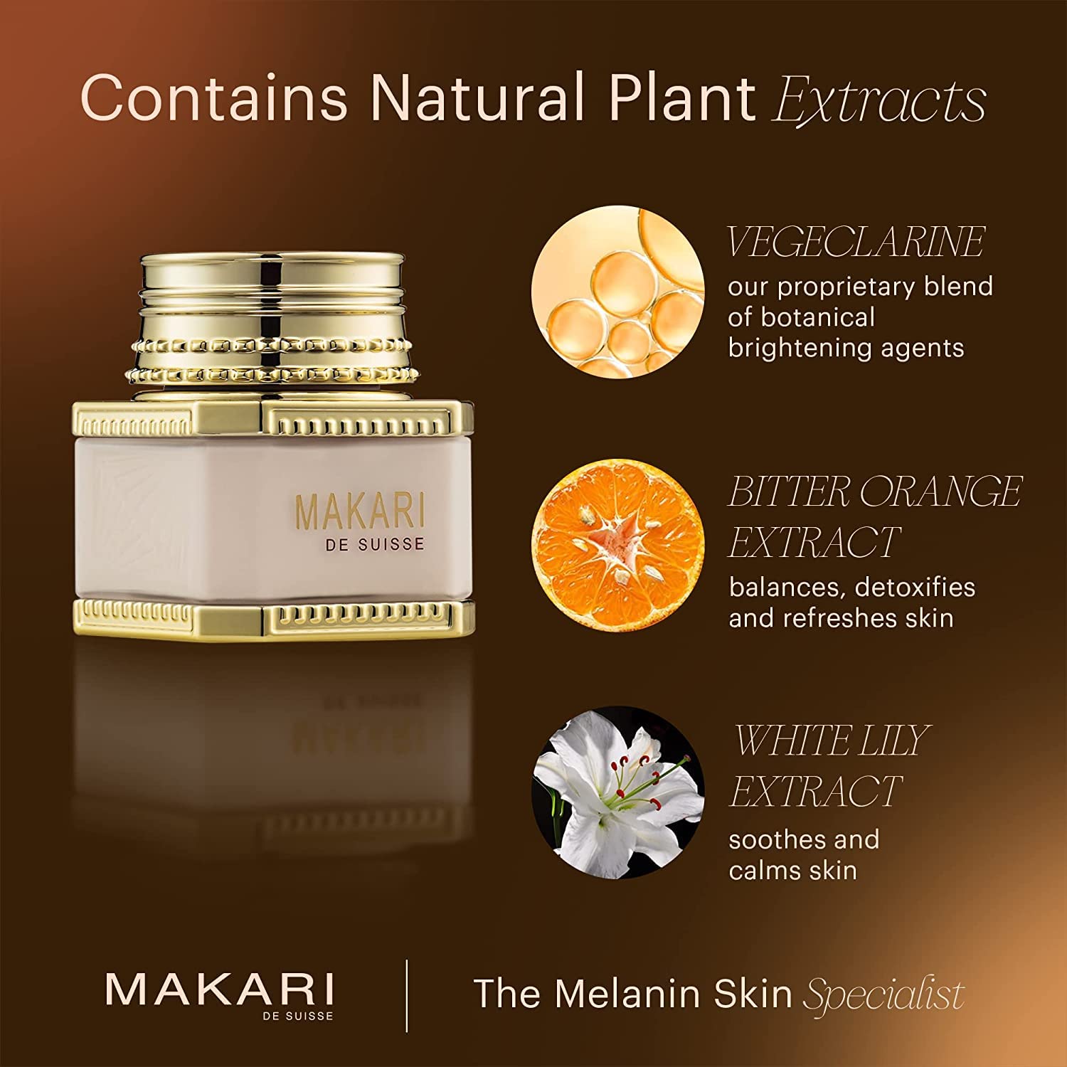 Makari Day Radiance Face Cream 55ml Brighten Daily Moisturize and Protect Skin