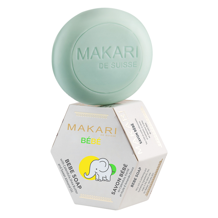 Makari Gentle Hydrating Baby Soap Bar with Shea Butter and Sweet Almond Oil