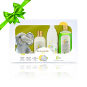 Makari Baby Care Set Pack with Care Oil, Foaming Gel, and Cleansing Milk