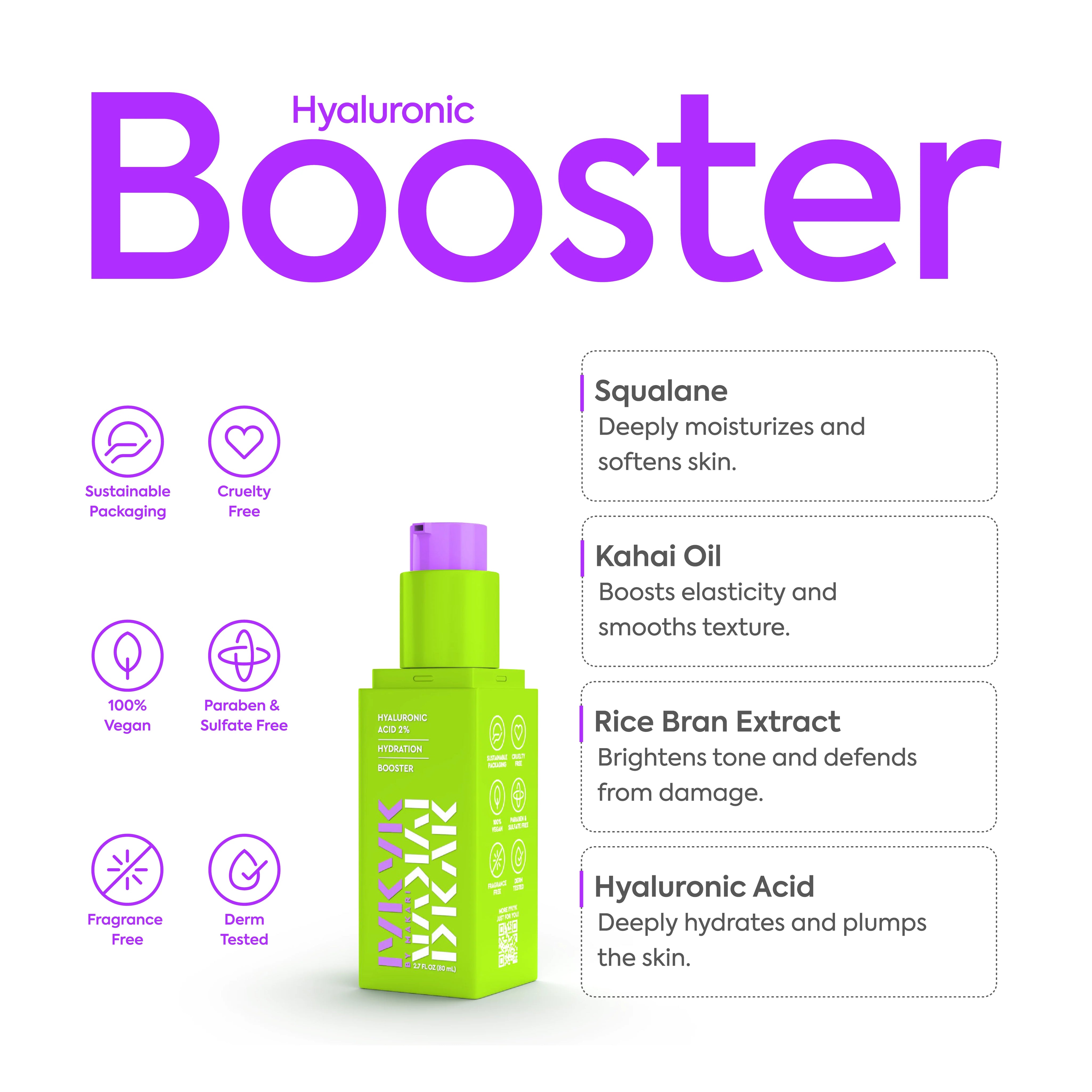 Makari Hyaluronic Acid 2% Booster Serum 30ml Deep Hydration and Plumping IYKYK