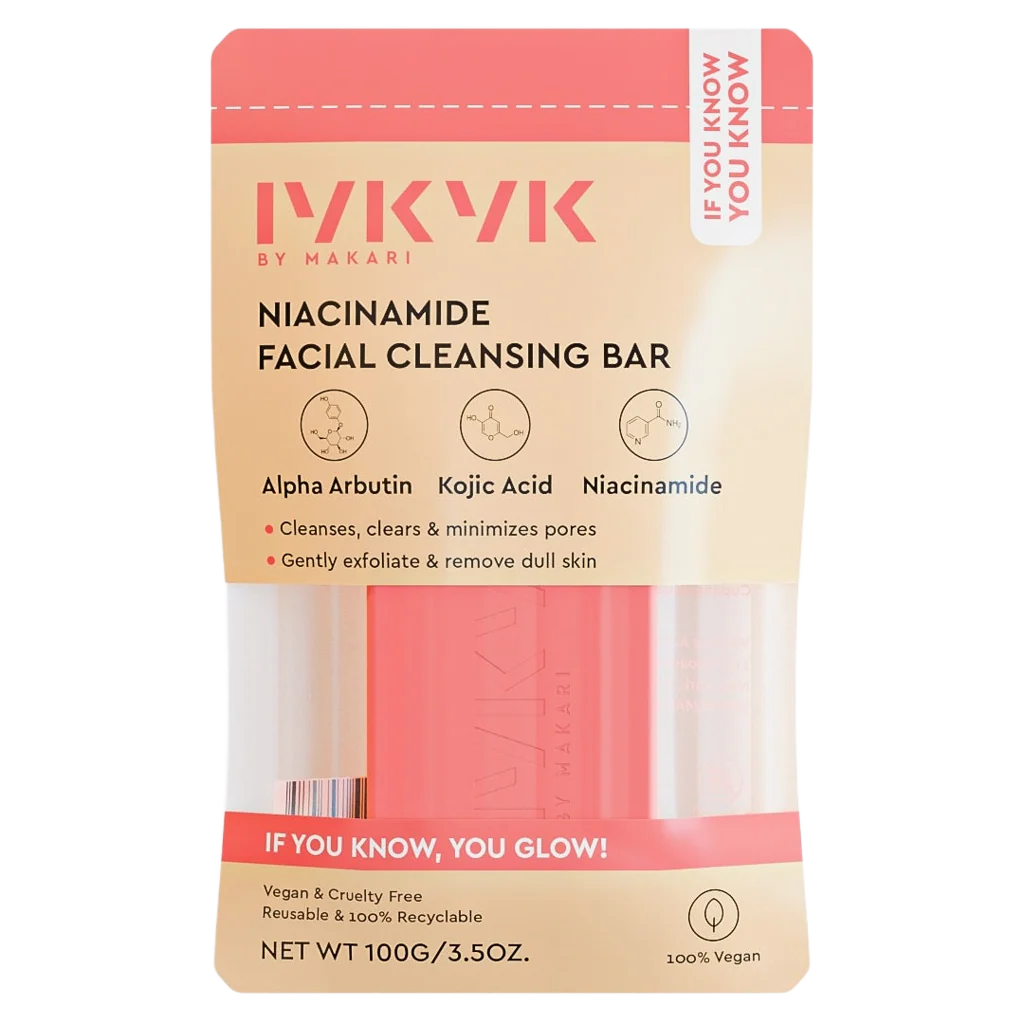 Makari Niacinamide Facial Cleansing Bar 100g Clear Exfoliate and Minimize Pores IYKYK