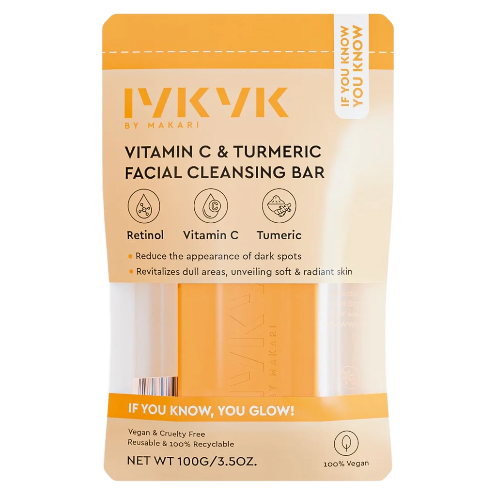 Makari Vitamin C and Turmeric Facial Cleansing Bar 100g Brighten Even Tone IYKYK