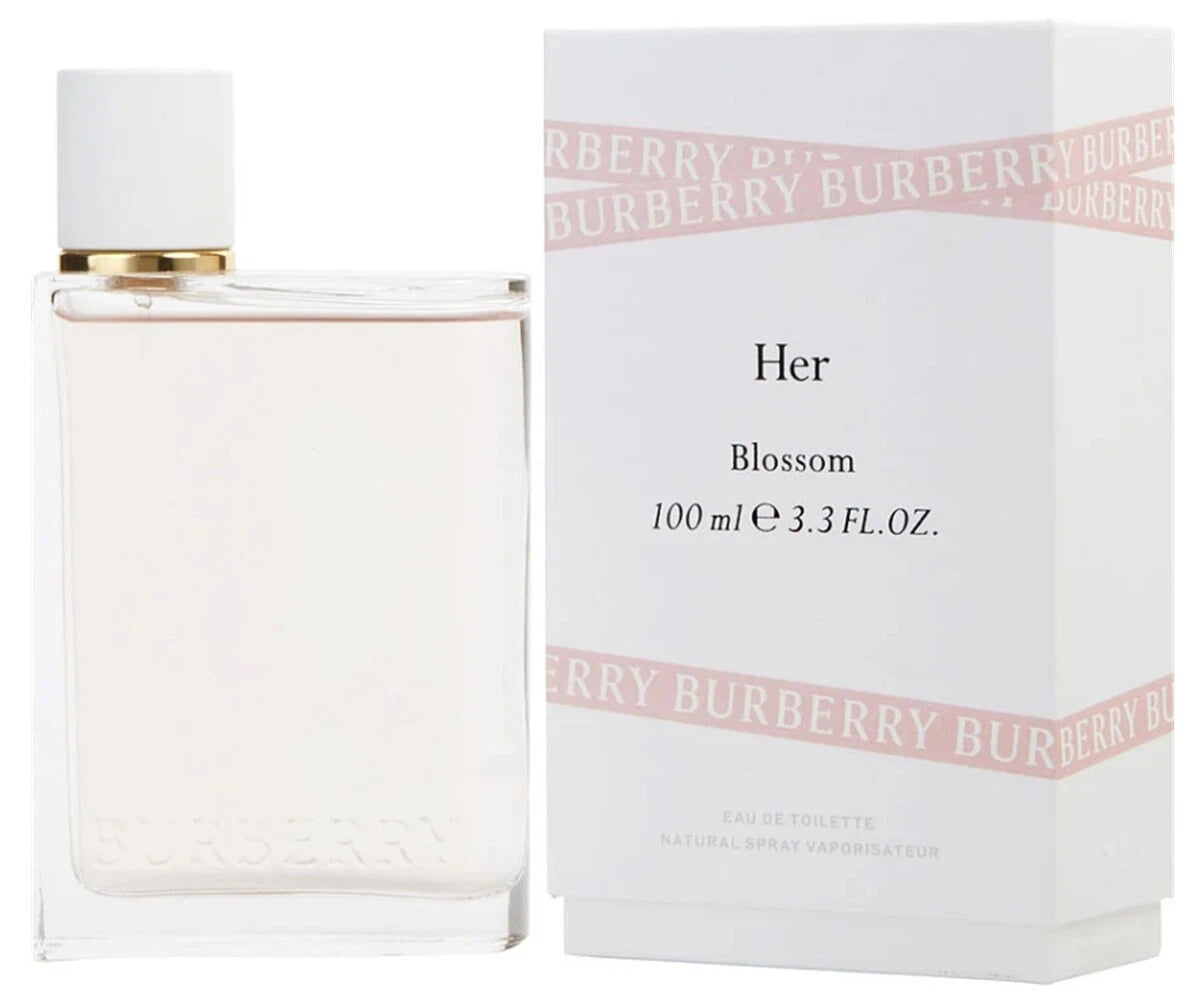 Burberry Her Blossom Perfumed Eau De Toilette Spray for Women 3.4 Oz 100 ml